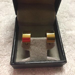 Edforce Stainless Steel Gold Hoop Earrings